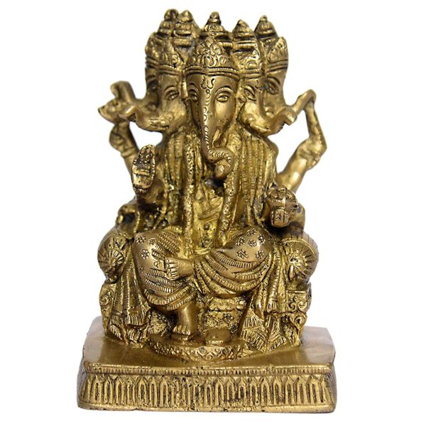 Panchmukhi Ganesh Brass Of Idol Collectible  Idol | Deity Idol Exclusive Collection
