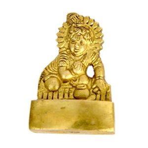 Bal Krishna Brass Collectible Handicraft Small  Idol | Deity Idol Exclusive Collection