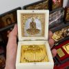 24K Gold Plated Mahavir Swami Charan Paduka Religious Frame 3x3 Inch – Navgraha.in - Image 2