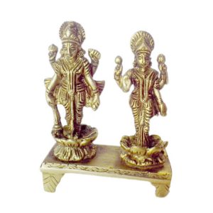 Vishnu Lakshmi Brass Collectible  Idol | Deity Idol Exclusive Collection