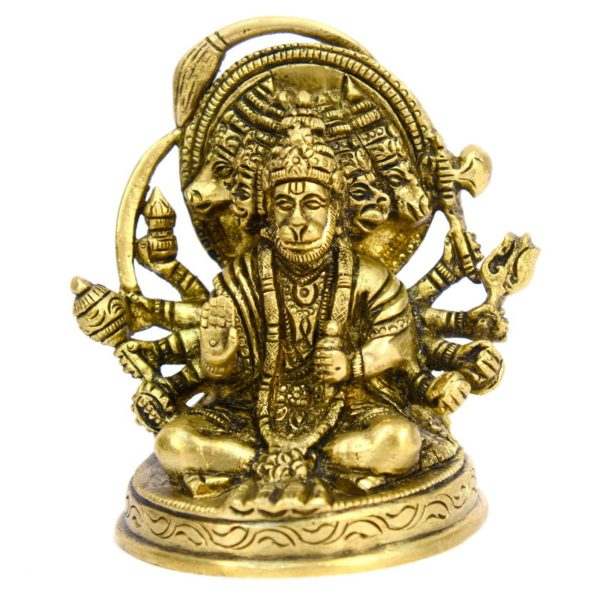 Panchmukhi Hanuman God Brass Idol | Deity Idol Exclusive Collection