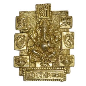 Ganesha Vastu Plate Brass Idol | Deity Idol Exclusive Collection