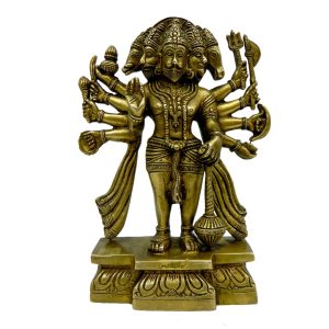 Panchmukhi Hanuman Brass Collectible  Idol | Deity Idol Exclusive Collection