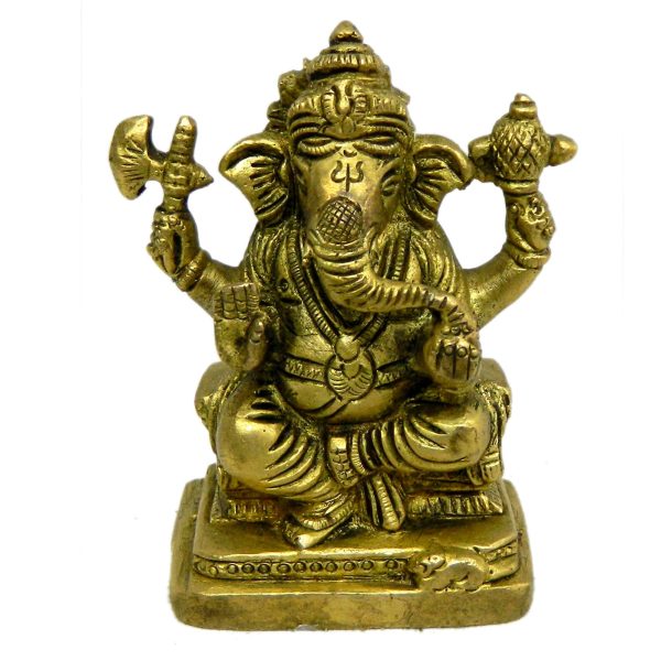 God Idol Of Sitting Ganesh Brass Idol | Deity Idol Exclusive Collection