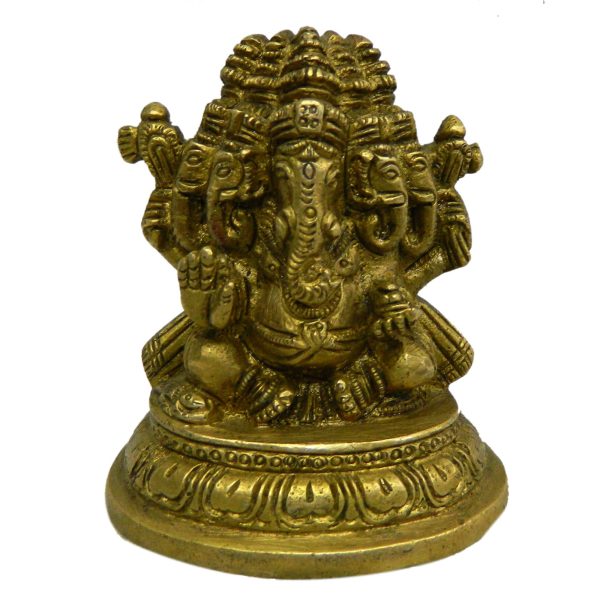God Idol Of Panchmukhi Ganesh Brass  Idol | Deity Idol Exclusive Collection