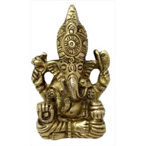 Turban Ganesh Brass  Idol | Deity Idol Exclusive Collection