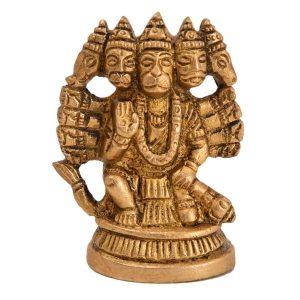 Panchmukhi Hanuman Brass Idol Collectible  Idol | Deity Idol Exclusive Collection