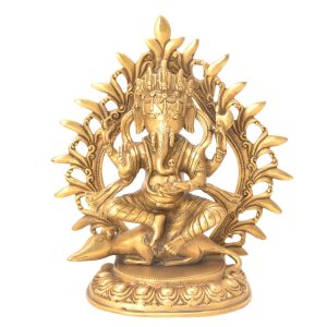 Beautiful God Ganesha Brass Idol Statue 11.5″ Inch Idol | Deity Idol Exclusive Collection