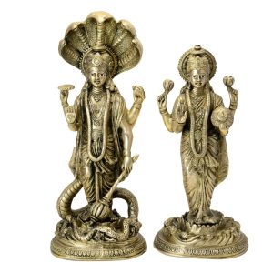 Decorative Statue of Vishnu Lakshmi pair collectible  Idol | Deity Idol Exclusive Collection