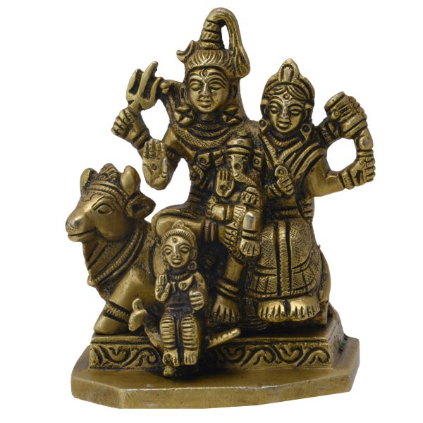 Shiv Family Brass Idol | Deity Idol Exclusive Collection