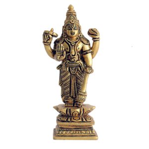 Vishnu God Standing Brass Idol | Deity Idol Exclusive Collection