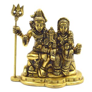 Shiv, Parvati and Ganesha Family Statue Idol | Deity Idol Exclusive Collection