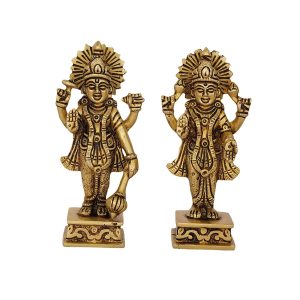 Vishnu Laxmi God Brass Idol | Deity Idol Exclusive Collection