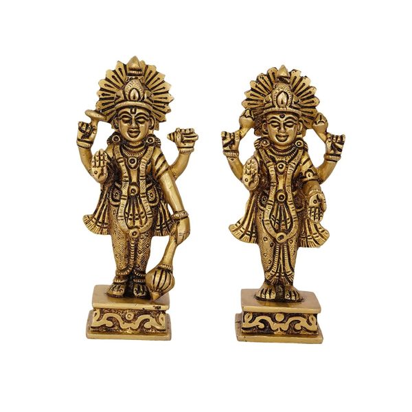 Vishnu Laxmi God Brass Idol | Deity Idol Exclusive Collection