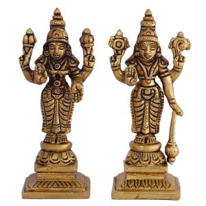 Vishnu Laxmi Brass Idol | Deity Idol Exclusive Collection