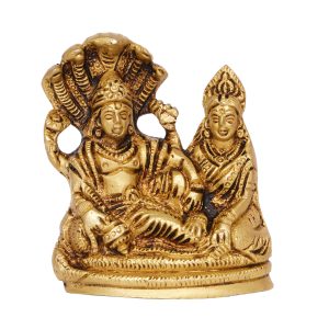 Vishnu & Laxmi Brass Idol | Deity Idol Exclusive Collection