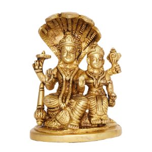 Vishnu & Laxmi Brass Idol | Deity Idol Exclusive Collection