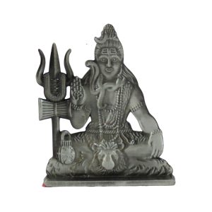 White Metal Shiv Idol for Décor Home and Car Dashboard 2.3″ Inch Idol | Deity Idol Exclusive Collection