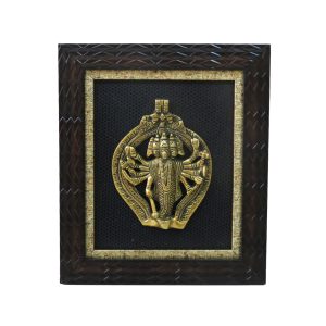 Panchmukhi Hanuman Frame Brass & Fiber For Home Decor Art  10.6″ Inch Idol | Deity Idol Exclusive Collection