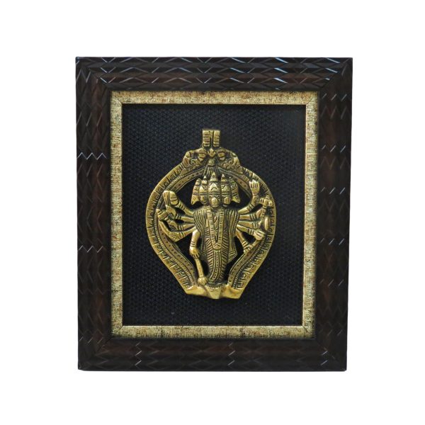 Panchmukhi Hanuman Frame Brass & Fiber For Home Decor Art  10.6″ Inch Idol | Deity Idol Exclusive Collection