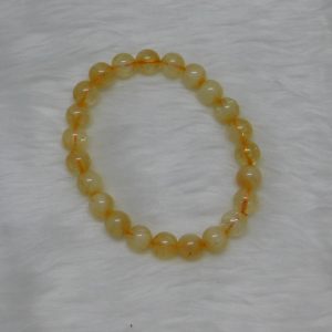 Citrine Natural Bracelet 8 MM Navgraha Certified - Navgraha