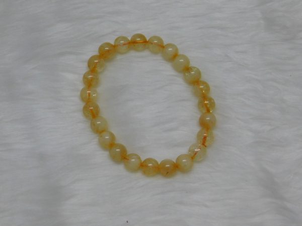 Citrine Natural Bracelet 8 MM Navgraha Certified - Navgraha