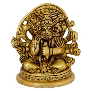 Panchmukhi Hanuman Brass Idol | Deity Idol Exclusive Collection