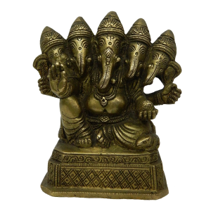 Statue Of Panchmukhi Ganesha Brass Idol | Deity Idol Exclusive Collection