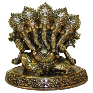 Panchmukhi Ganapati Brass Sculpture 4 Inch Height Idol | Deity Idol Exclusive Collection