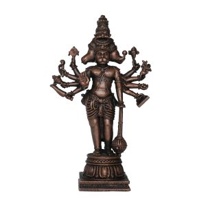 Copper Panchmukhi Hanuman Ji Pavan Putra Bajrangbali Idol Murti 4.5 Inch Idol | Deity Idol Exclusive Collection