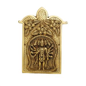 Brass Panchmukhi Hanuman Wall Hanging Religious Collectible Handicraft Height 8.6″ Inch Idol | Deity Idol Exclusive Collection