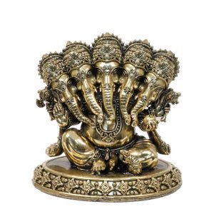 Brass Statue Of Panchmukhi Ganesh 5 Inch Height Idol | Deity Idol Exclusive Collection
