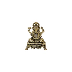 Brass Ganesha Idol For Collectible Handicraft 3.2″ Inch Idol | Deity Idol Exclusive Collection