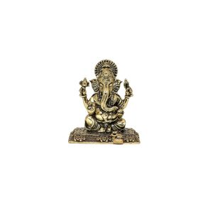 Brass Ganesha God Idol For Collectible Handicraft 1.7″ Inch Idol | Deity Idol Exclusive Collection