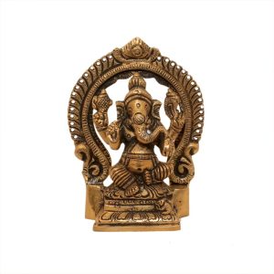 Brass Ganesha For Collectible Handicraft statue 3.3″ Inch Height Idol | Deity Idol Exclusive Collection