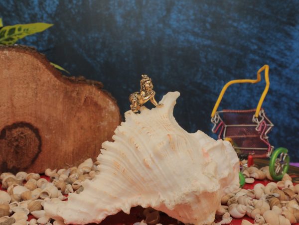 Brass Bal Gopal idol 1.1″ inch Idol | Deity Idol Exclusive Collection