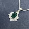 Emerald Silver Pendant | Approx 3.5 Carat | Certified 925 sterling silver jewellery- Navgraha.in - Image 4