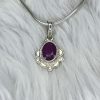 Natural Ruby Silver Pendant | Approx 3.5 Carat | Certified 925 Sterling Silver Jewelry – Navgraha.in - Image 3