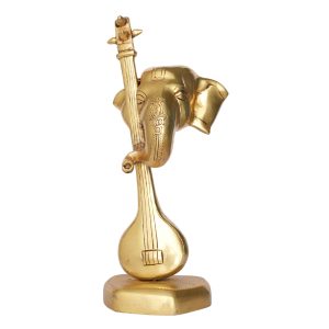 Brass Decorative Ganesha Figurine 12 Inch Height Idol | Deity Idol Exclusive Collection