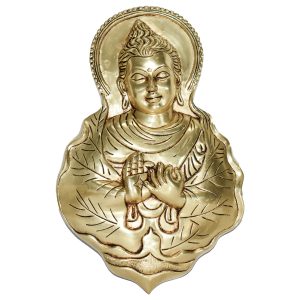 Buddha Face Brass – Premium Brass Deity Idol for Home & Temple