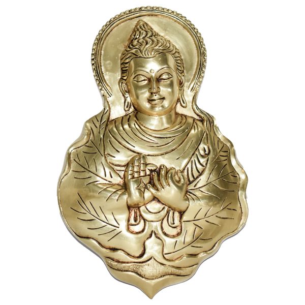 Buddha Face Brass – Premium Brass Deity Idol for Home & Temple