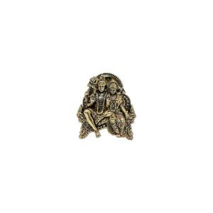 Brass Shiv Parvati For Collectible Handicraft 1.5″ Inch – Premium Brass Deity Idol for Home & Temple