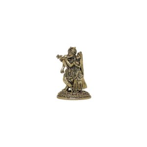 Brass Radha Krishna God Idol 2″ Inch | Divine Radha Krishna Brass for Eternal Love & Harmony