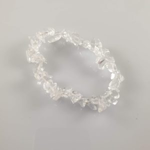 Raw Clear Quartz (Sphatik) Bracelet for Energy Amplification & Clarity