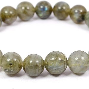 Labradorite Bracelet for Intuition & Inner Wisdom, 8mm