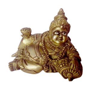 Brass Statue Lord Kuber with Pillow Carving Work – Premium Brass Deity Idol for Home & Temple