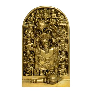 Brass Wall Hanging of Sarangpur Hanuman – Premium Brass Deity Idol for Home & Temple