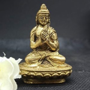 Brass Small Buddha – Premium Brass Deity Idol for Home & Temple