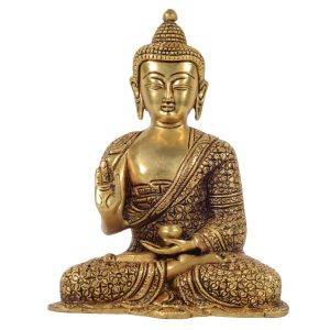 Buddha Idol Brass – Handcrafted for Pooja Room & Spiritual Décor