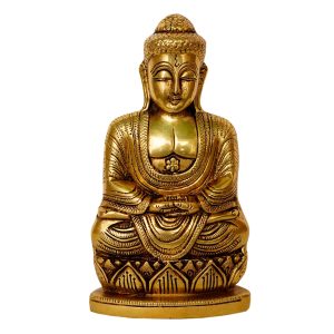Buddha Idol Brass – Handcrafted for Pooja Room & Spiritual Décor